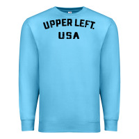 Ocean Blue upper left usa Premium Sweatshirt - artisFamous