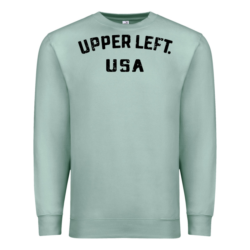 Upper Left Usa Premium Sweatshirt by artisFamous | Teevron