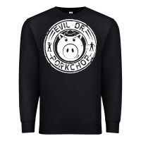 Black evil dr porkchop Premium Sweatshirt - artisFamous
