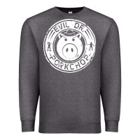 Charcoal Heather evil dr porkchop Premium Sweatshirt - artisFamous