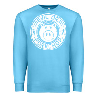Ocean Blue evil dr porkchop Premium Sweatshirt - artisFamous