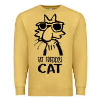 Antique Gold fat freddys cat Premium Sweatshirt - artisFamous