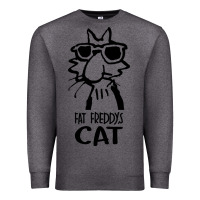 Charcoal Heather fat freddys cat Premium Sweatshirt - artisFamous
