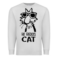 Dove Grey fat freddys cat Premium Sweatshirt - artisFamous