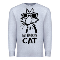 Heather Grey fat freddys cat Premium Sweatshirt - artisFamous