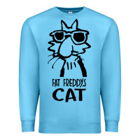 Ocean Blue fat freddys cat Premium Sweatshirt - artisFamous