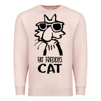 Pale Pink fat freddys cat Premium Sweatshirt - artisFamous