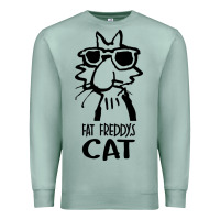 Seafoam fat freddys cat Premium Sweatshirt - artisFamous