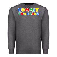 Charcoal Heather commit tax fraud Premium Sweatshirt - artisFamous