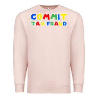 Pale Pink commit tax fraud Premium Sweatshirt - artisFamous