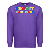 Purple commit tax fraud Premium Sweatshirt - artisFamous