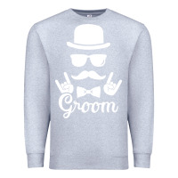 Heather Grey groom bachelor party Premium Sweatshirt - artisFamous