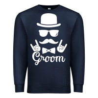 Navy groom bachelor party Premium Sweatshirt - artisFamous