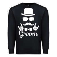 Black groom bachelor party Premium Sweatshirt - artisFamous
