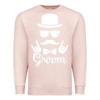 Pale Pink groom bachelor party Premium Sweatshirt - artisFamous