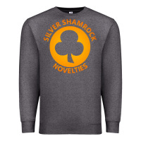 Charcoal Heather silver shamrock novelties Premium Sweatshirt - artisFamous