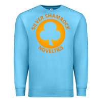 Ocean Blue silver shamrock novelties Premium Sweatshirt - artisFamous