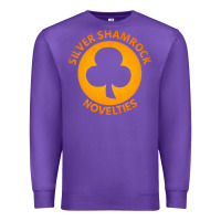 Purple silver shamrock novelties Premium Sweatshirt - artisFamous
