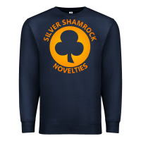 Navy silver shamrock novelties Premium Sweatshirt - artisFamous