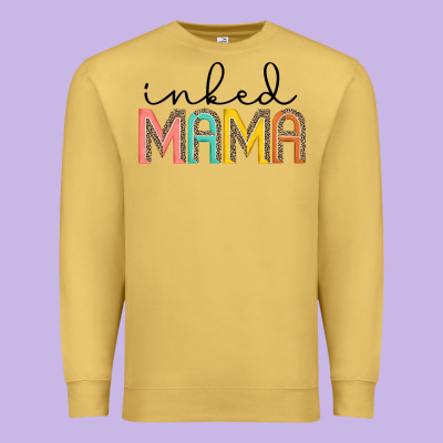 Inked Mama Artistshot Premium Sweatshirt Designed By Jahusdesignshop