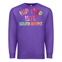 Purple hip hop 1972 south bronx Premium Sweatshirt - artisFamous