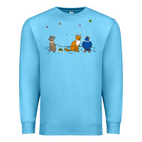 Ocean Blue do a barrel roll! Premium Sweatshirt - artisFamous