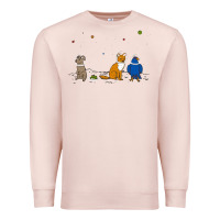 Pale Pink do a barrel roll! Premium Sweatshirt - artisFamous