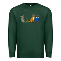 Sports Green do a barrel roll! Premium Sweatshirt - artisFamous