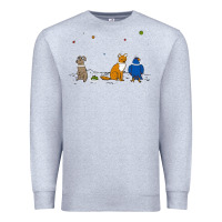 Heather Grey do a barrel roll! Premium Sweatshirt - artisFamous
