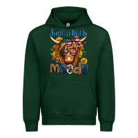 Forest Green just a little moody 4th of july long haired cow Urban Hoodie - Jasminsmagicworld