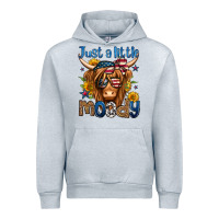 Heather Grey just a little moody 4th of july long haired cow Urban Hoodie - Jasminsmagicworld