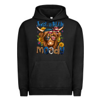 Pigment Black just a little moody 4th of july long haired cow Urban Hoodie - Jasminsmagicworld