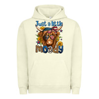 Pigment Pistachio just a little moody 4th of july long haired cow Urban Hoodie - Jasminsmagicworld