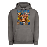 Pigment Tornado just a little moody 4th of july long haired cow Urban Hoodie - Jasminsmagicworld