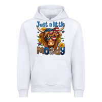 White just a little moody 4th of july long haired cow Urban Hoodie - Jasminsmagicworld