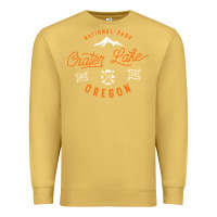 Antique Gold crater lake oregon national park vintage retro Premium Sweatshirt - artisFamous