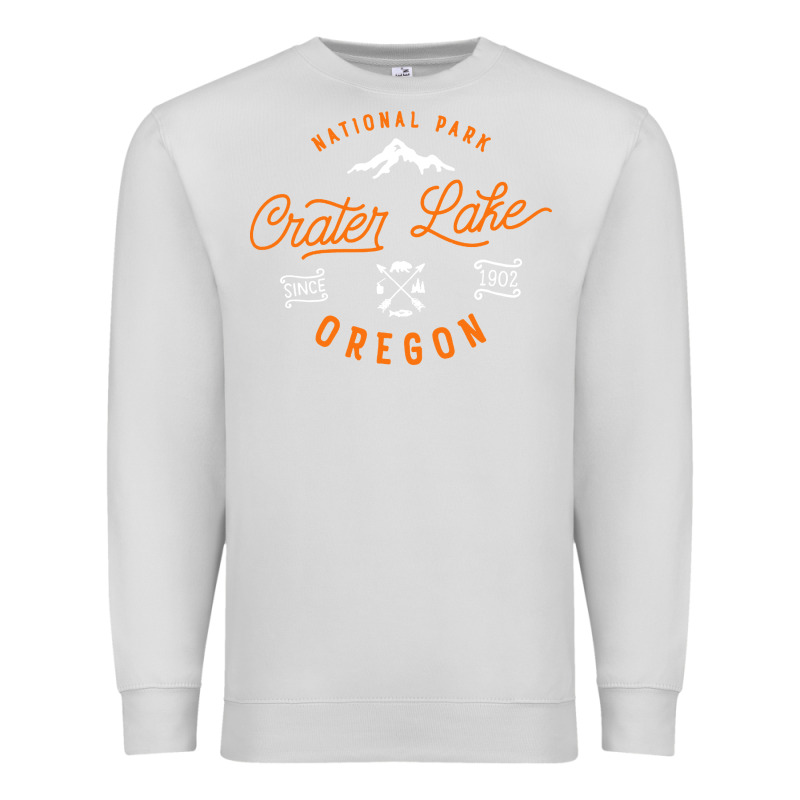 Crater Lake Oregon National Park Vintage Retro Premium Sweatshirt by artisFamous | Teevron