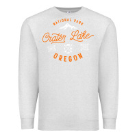 Oatmeal Heather crater lake oregon national park vintage retro Premium Sweatshirt - artisFamous