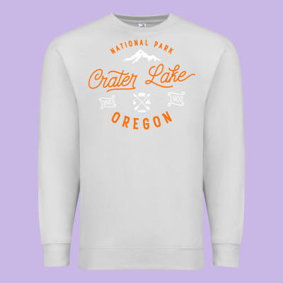 Crater Lake Oregon National Park Vintage Retro Premium Sweatshirt Designed By Artisfamous