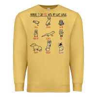 Antique Gold animals i can kill with my bare hands Premium Sweatshirt - artisFamous