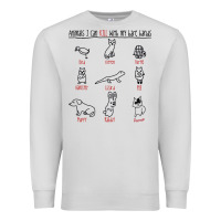 Dove Grey animals i can kill with my bare hands Premium Sweatshirt - artisFamous