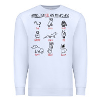 White animals i can kill with my bare hands Premium Sweatshirt - artisFamous
