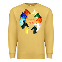 Antique Gold wings of fire Premium Sweatshirt - artisFamous
