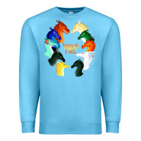 Ocean Blue wings of fire Premium Sweatshirt - artisFamous