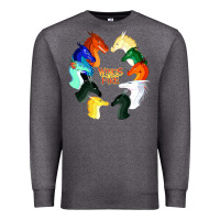 Charcoal Heather wings of fire Premium Sweatshirt - artisFamous