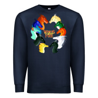 Navy wings of fire Premium Sweatshirt - artisFamous
