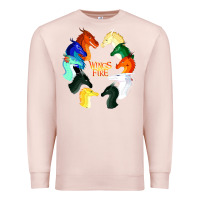 Pale Pink wings of fire Premium Sweatshirt - artisFamous