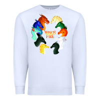 White wings of fire Premium Sweatshirt - artisFamous