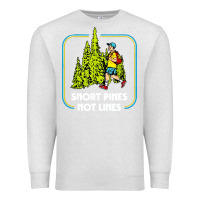 Oatmeal Heather snort pines not lines funny boy going to school vintage Premium Sweatshirt - artisFamous