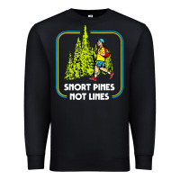 Black snort pines not lines funny boy going to school vintage Premium Sweatshirt - artisFamous
